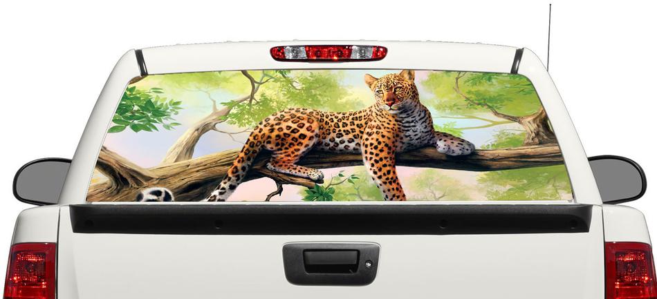 Leopard Wild Art posteriore Decal Decal Adesivo Pick-up Truck SUV Car 3