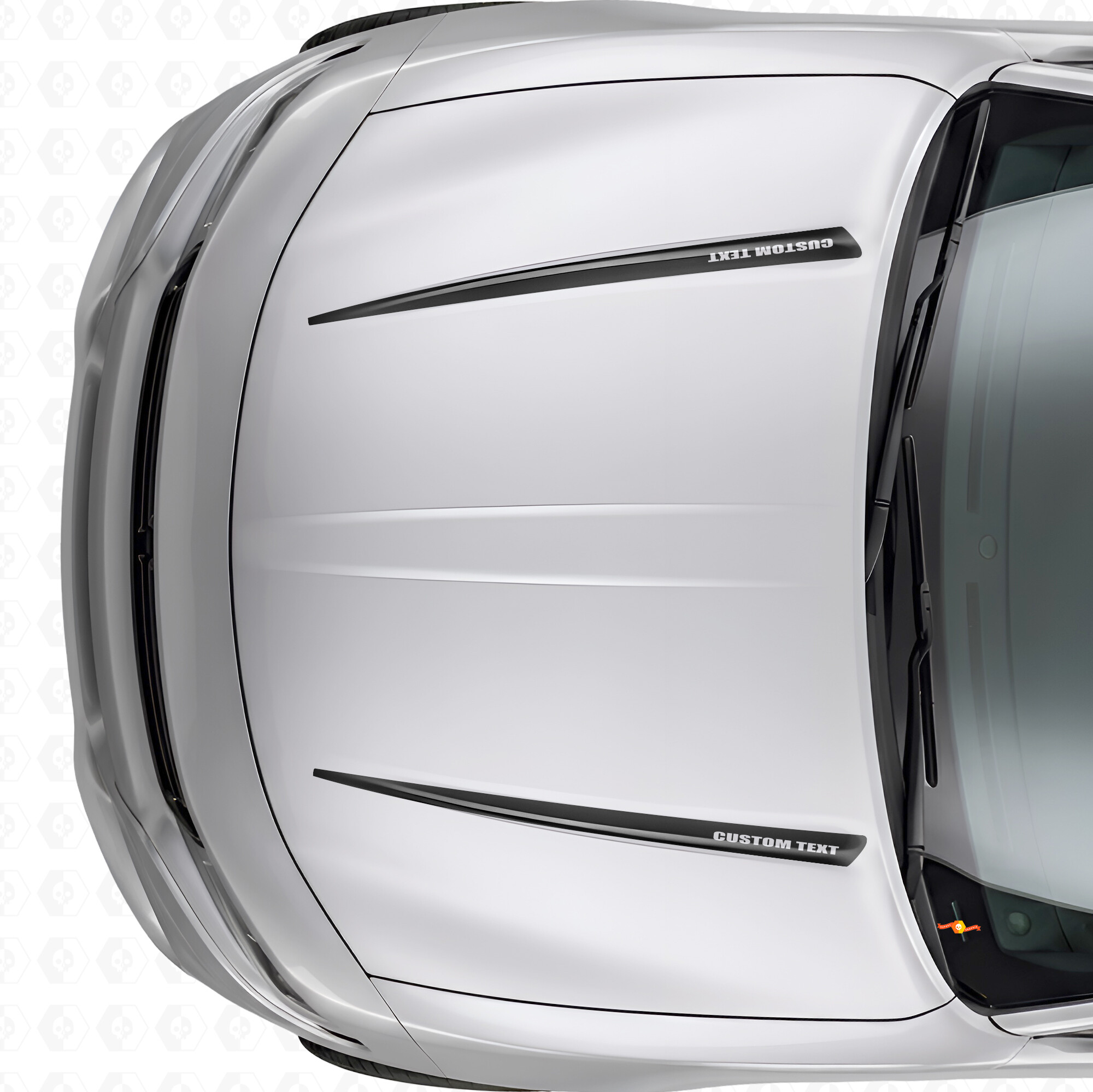 Adesivo in Vinile con Doppie Strisce Personalizzate per Cofano per Dodge Charger 2015-2026