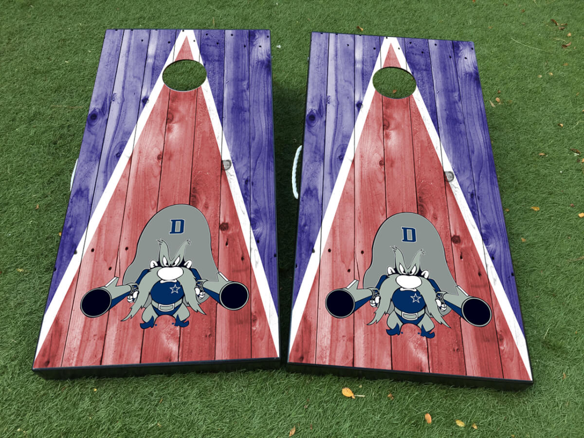 Set di Adesivi Wrap per Tavolo Cornhole Dallas Football Cowboys