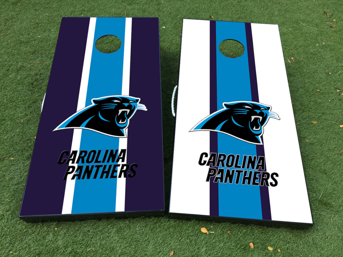 Set di adesivi in vinile per tavola Cornhole Carolina Panthers
