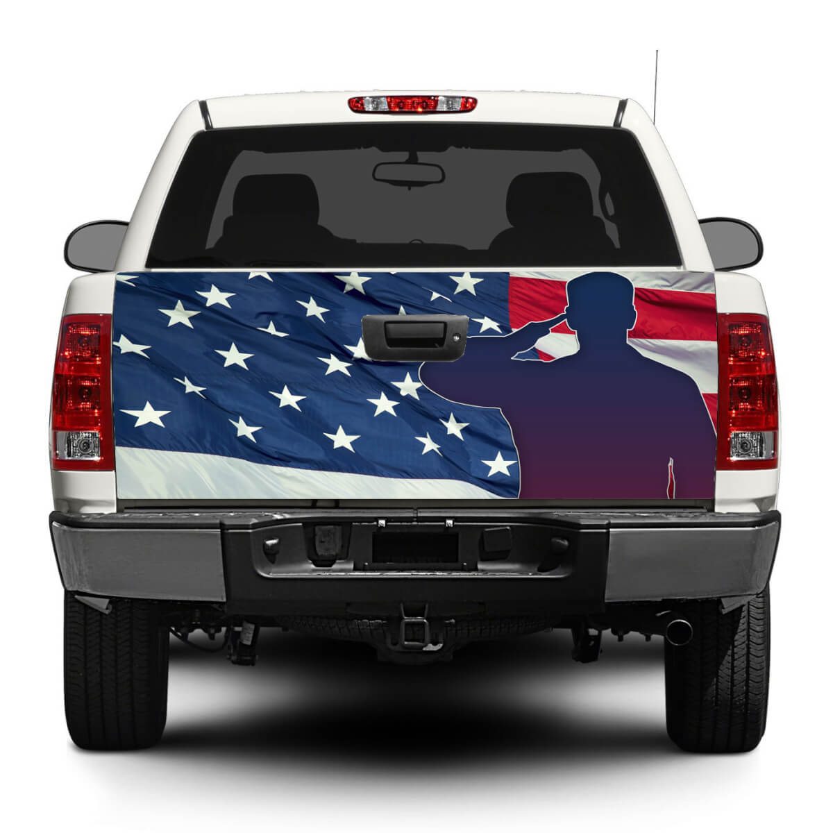 Esercito americano americano Bandiera militare Portellone posteriore Decal Sticker Wrap Pick-up Truck SUV Car