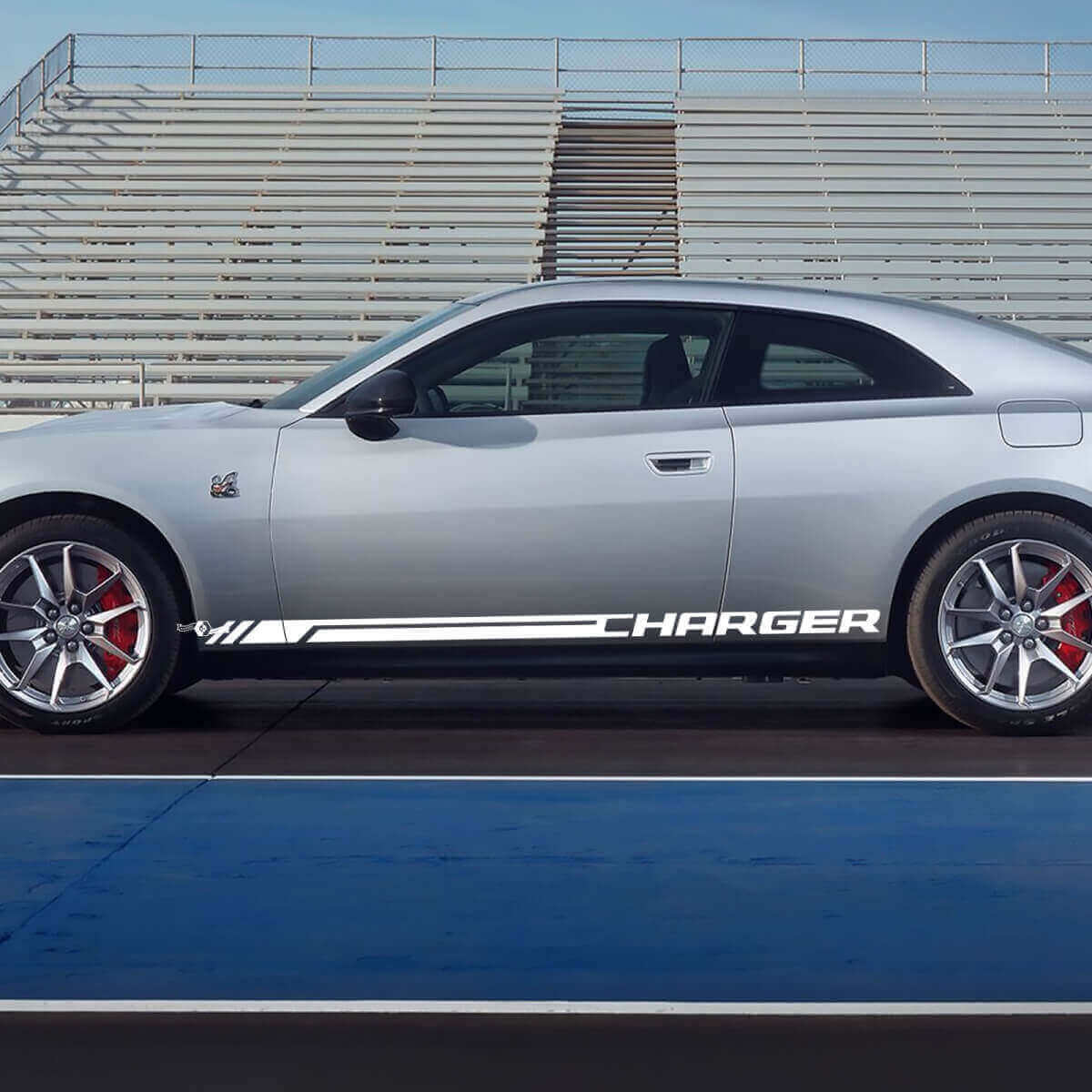 Adesivo in vinile a strisce per battitacco Charger per Dodge Charger Electric