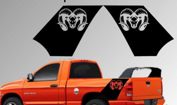 Dodge Ram Truck Bed Daytona Style Vinyl Decal Sticker 1500 2500 3500 Tutti gli anni