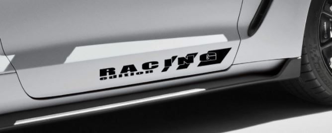 Coppia di Adesivi in Vinile per Minigonne Laterali Edizione Racing per Musclecar Musclecarmodel
