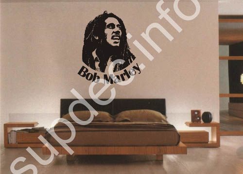 Autoadesivo per la decalcomania del muro di Bob Marley