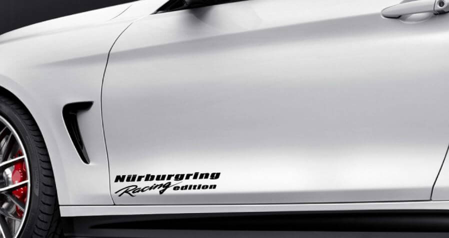 Set di adesivi in vinile per porta laterale Edizione Racing Nurburgring per BMW