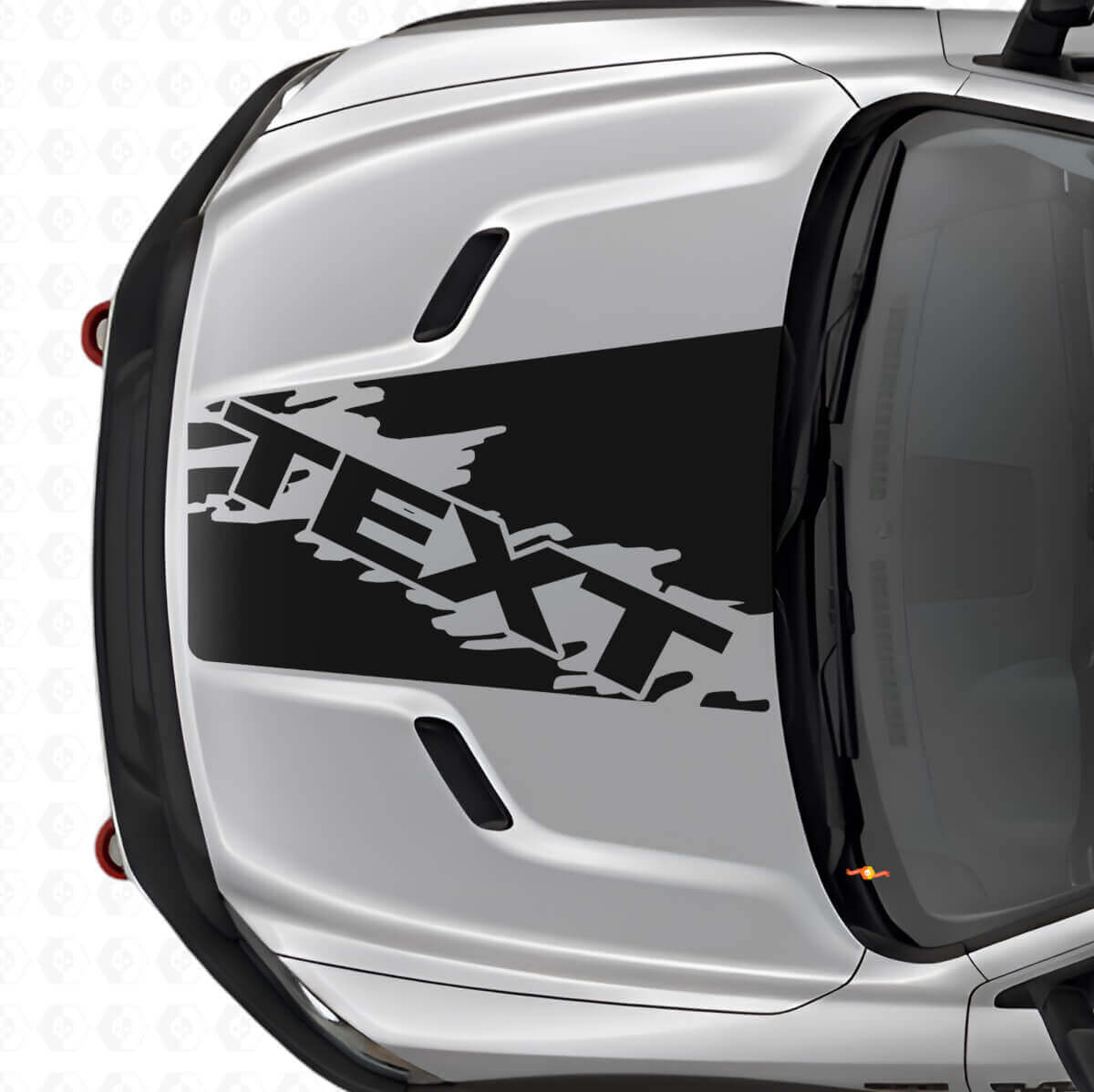Adesivo in Vinile a Striscia Stile Splash Personalizzato per Cofano Dodge Ram SUV