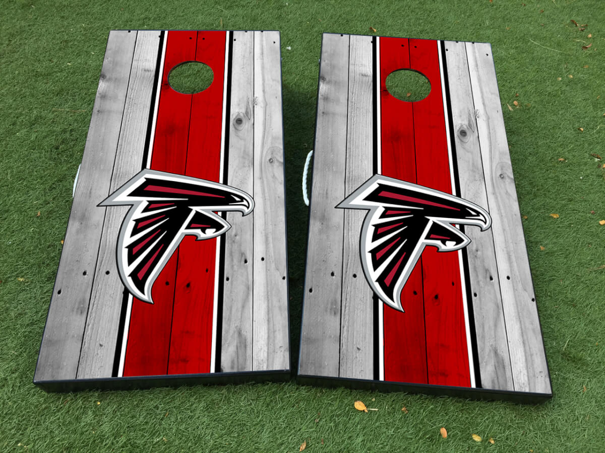 Adesivo per gioco da tavolo Atlanta Falcons Football Cornhole Decalcomania INVOLUCRO IN VINILE con LAMINATO
