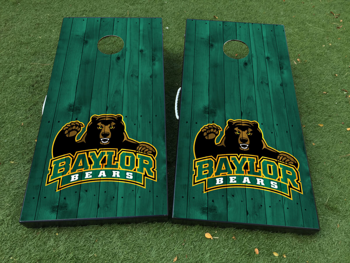 Set di adesivi in vinile per tavola Cornhole Baylor Bears