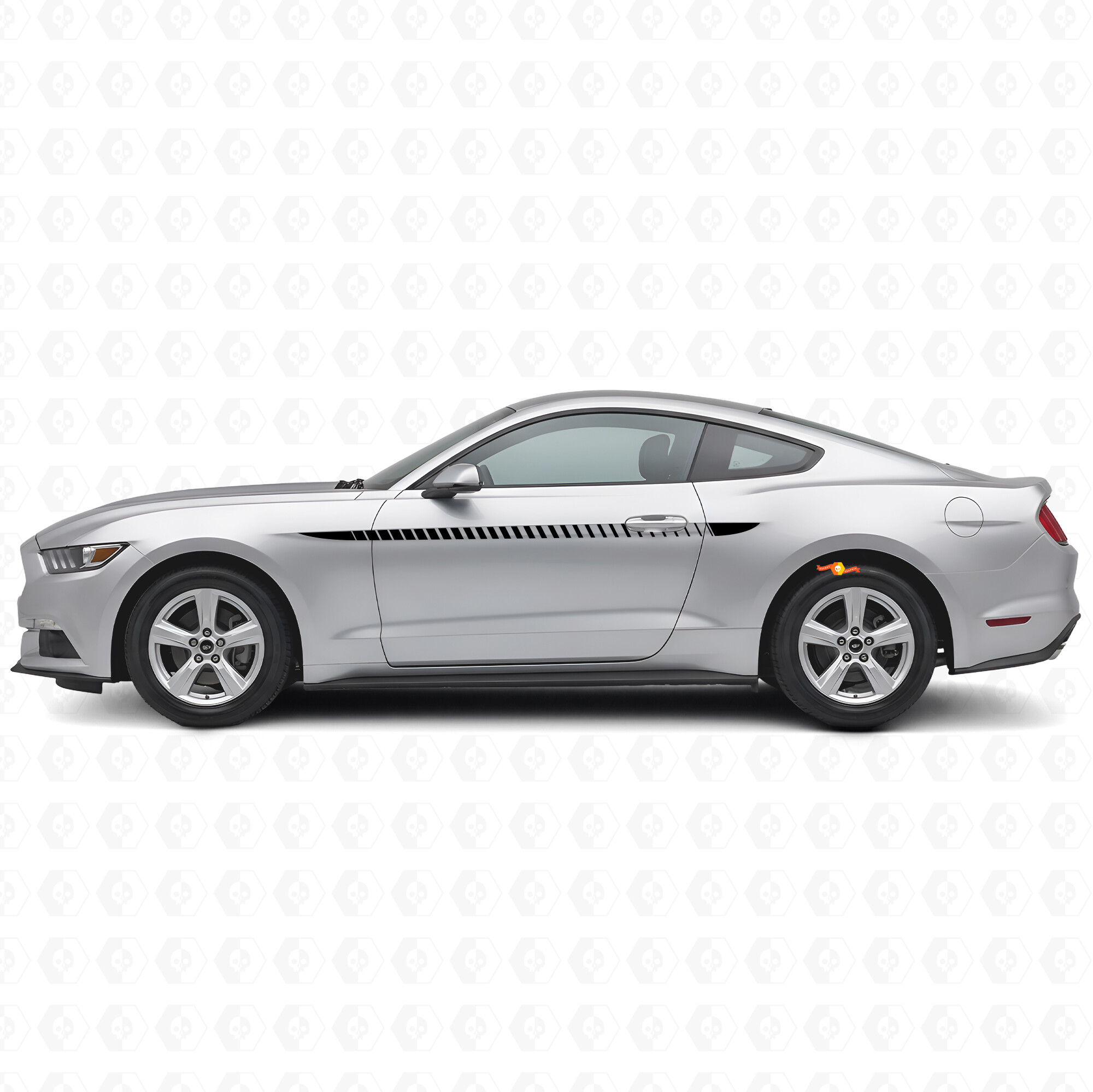 Kit di Adesivi Laterali a Strisce Stroboscopiche per Musclecar Musclecarmodel 2015-2020