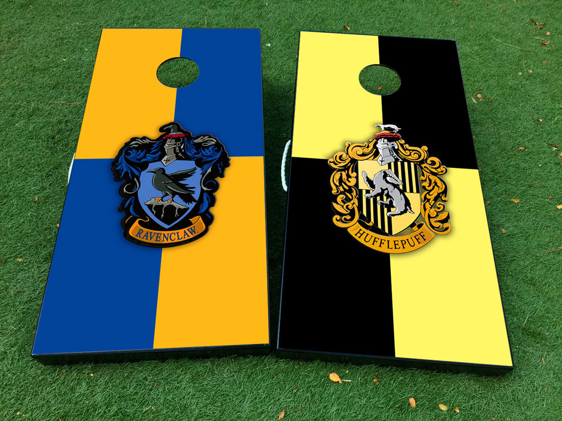 Serpeverde e Grifondoro squadra Harry Potter Cornhole gioco da tavolo adesivo decalcomania involucri in vinile con laminato
 2
