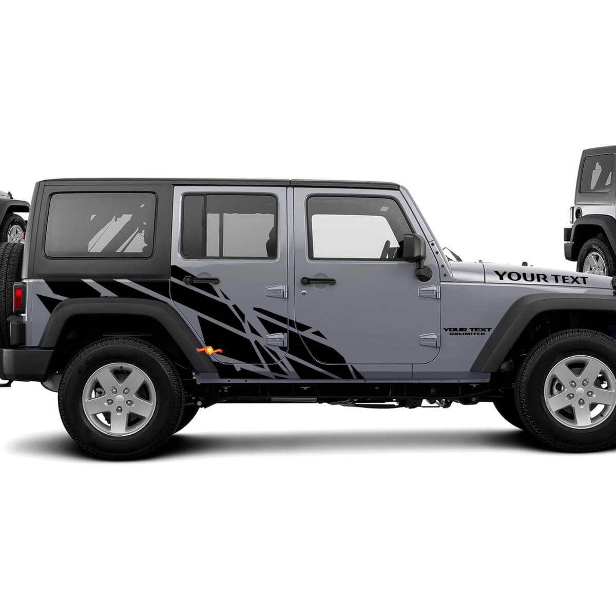 Adesivo in Vinile con Grafica Lineare per Jeep Wrangler Unlimited JK