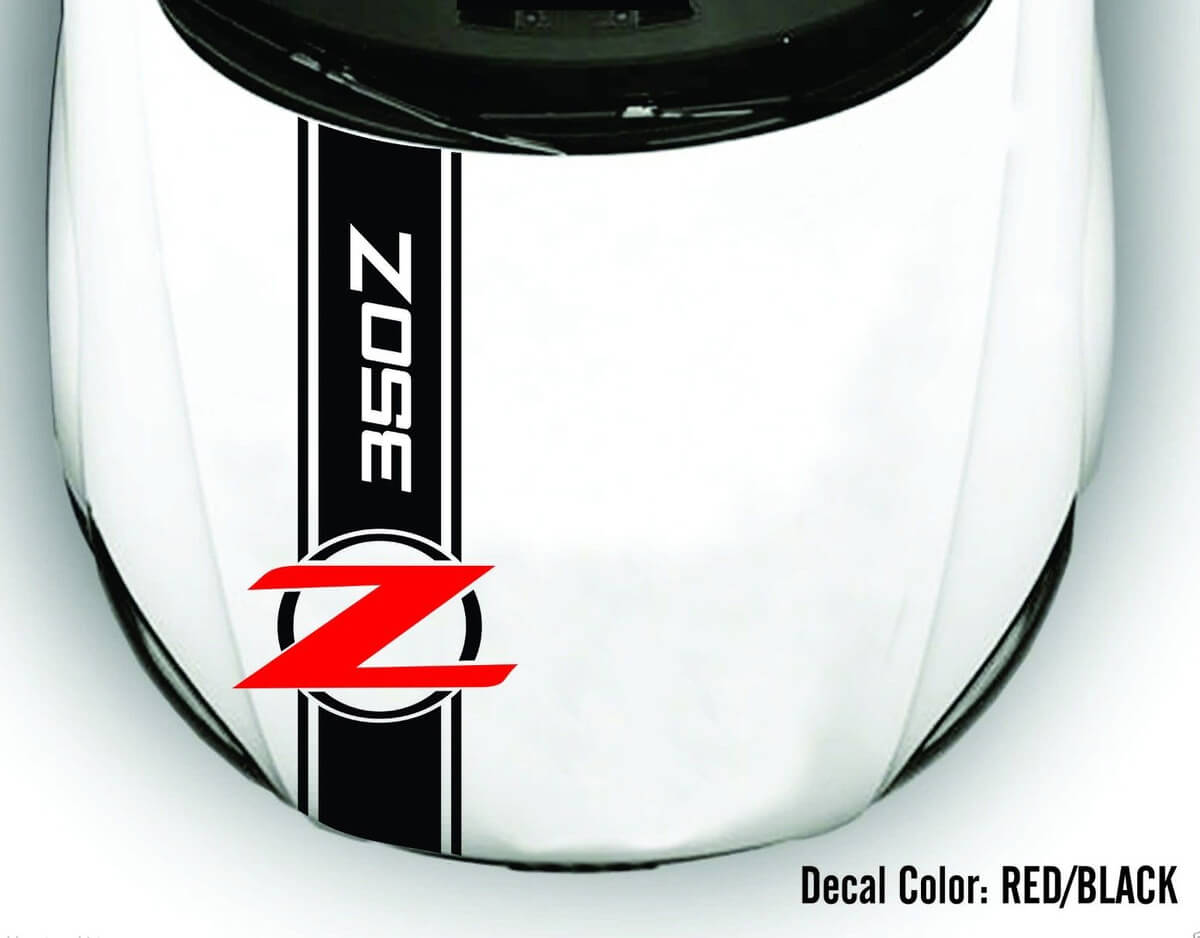 Striscia in Vinile con Logo Z per Cofano Nissan 350Z