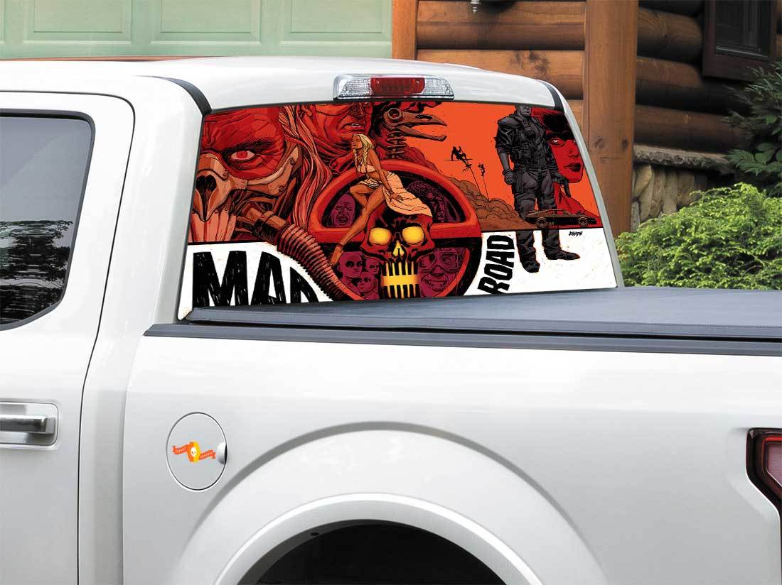 Mad Max Rockatansky Fury Road Immortan Joe Adesivo per finestrino posteriore Pick-up Truck SUV Auto di qualsiasi dimensione