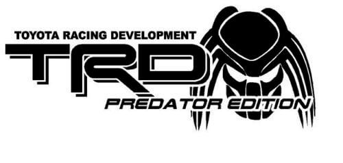 Kit Adesivi Laterali in Vinile TRD Predator Edition per Camion Toyota