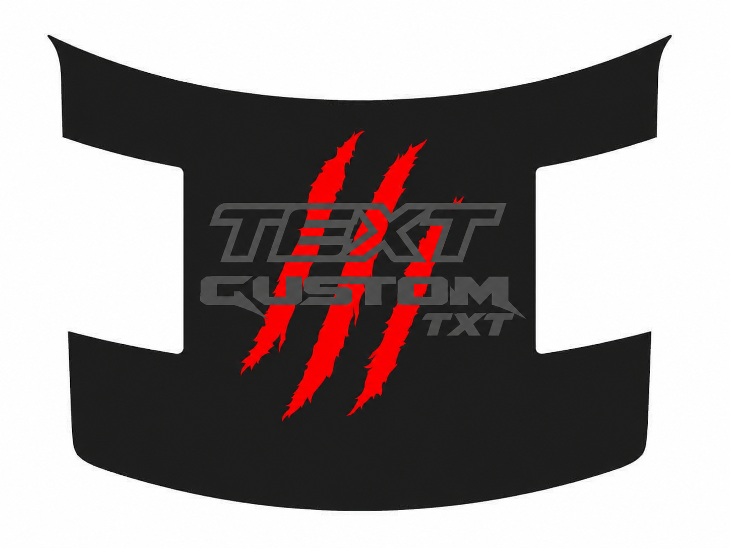 ADESIVO VINILE GRAFICA PERSONALIZZATA GRAFFIO ARTIGLIO COFANO per Ford F-150 2010-2014