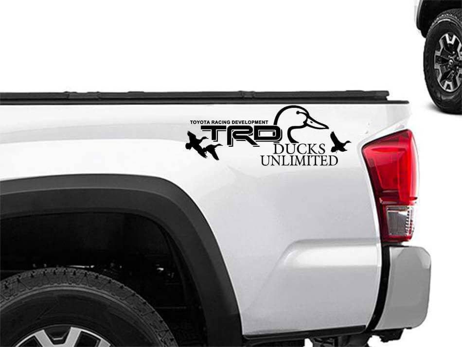 Toyota Racing Development TRD Ducks edizione illimitata 4X4 lato letto adesivi decalcomanie grafiche