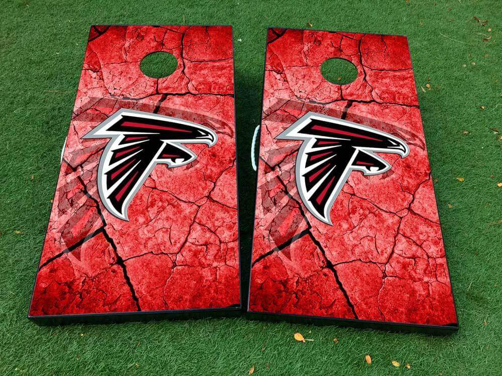 Adesivo per gioco Cornhole da football degli Atlanta Falcons VINILI ADESIVI con LAMINATO 2