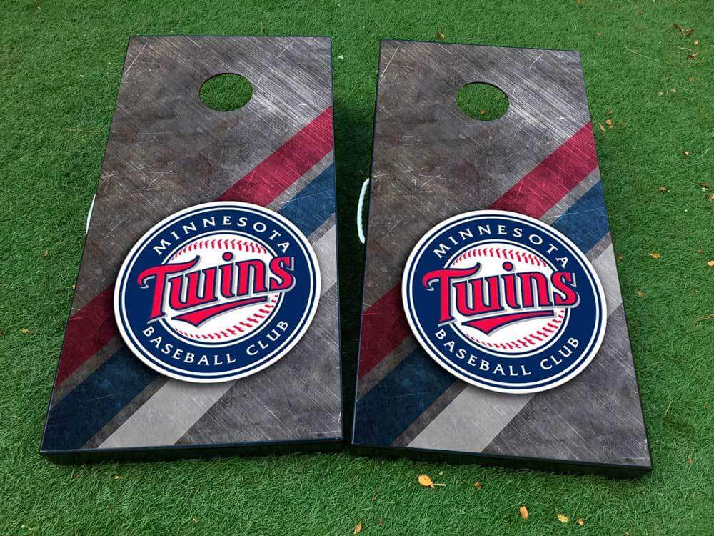Set di Adesivi in Vinile per Tavola Cornhole Minnesota Twins