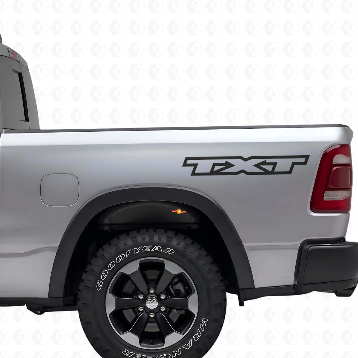 Kit di Adesivi in Vinile Personalizzati con Testo per il Retro del Dodge Ram
