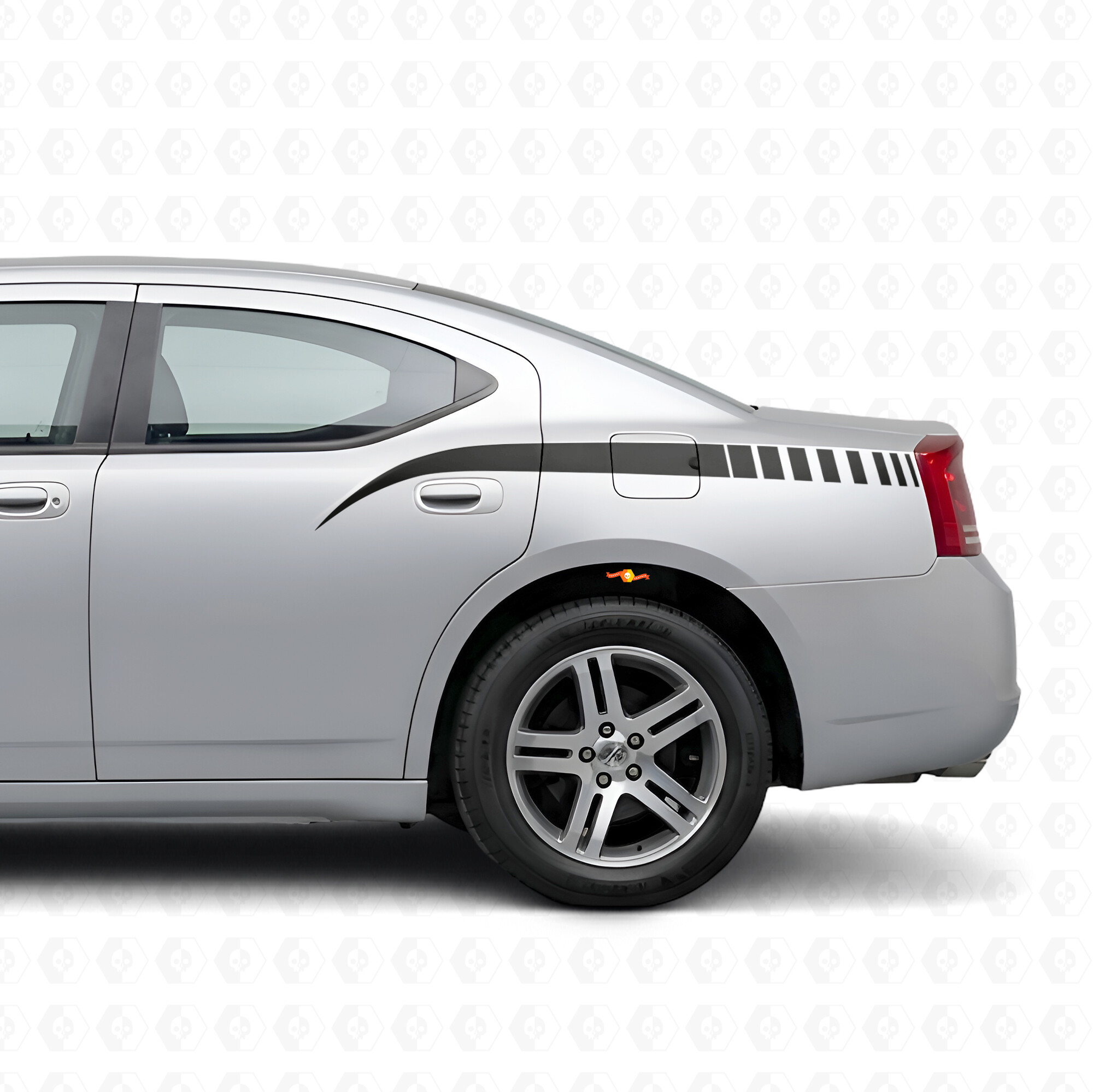Adesivo in Vinile a Strisce Lampeggianti Stile Stinger per Dodge Charger 2006-2010