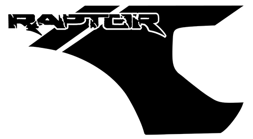 FORD RAPTOR F-150 Bed Vinile Adesivi per decalcomanie grafiche per modelli 2010-2014