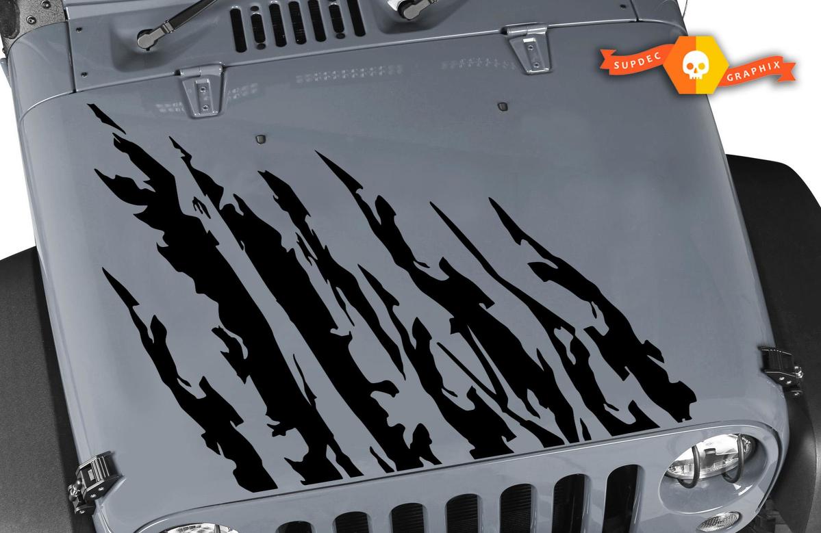Set di decalcomanie in vinile Jeep Warrior Hood per Jeep Wrangler, veicoli, grafica personalizzata