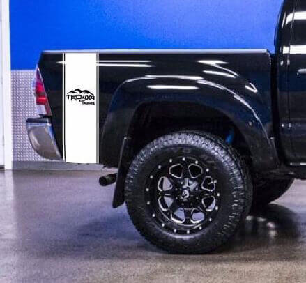 Kit Adesivi in Vinile a Strisce Laterali Stile TRD per Toyota Tacoma Tundra