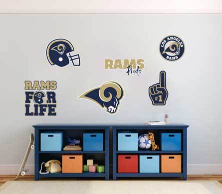 La squadra di football americano professionale dei Los Angeles Rams, la National Football League (NFL), per i fan, i quaderni dei veicoli, ecc