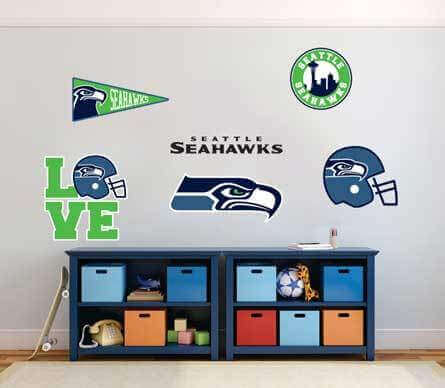 Adesivi in Vinile per Fan NFL Seattle Seahawks per Auto e Parete