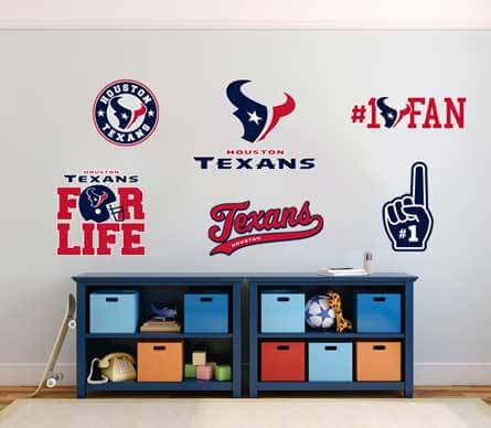Gli Houston Texans professionisti della squadra di football americano della National Football League (NFL) fan wall notebook, ecc. Adesivi per decalcomanie