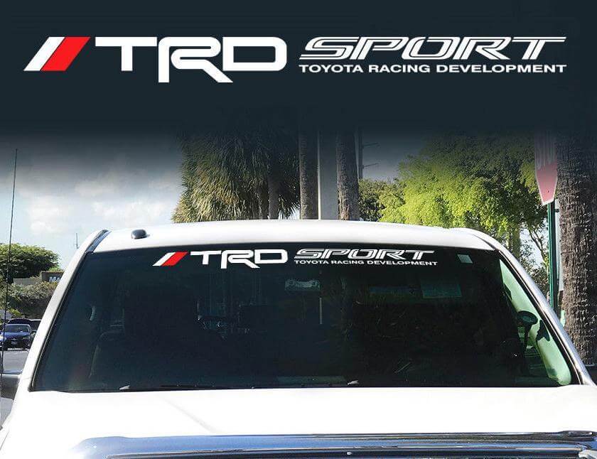Toyota TRD Parabrezza Sport Racing Development 4x4 Decal Sticker Vinyl