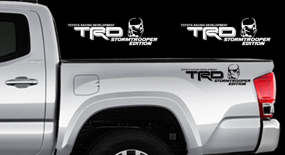 Kit Adesivi in Vinile per Fiancate TRD Stormtrooper Edition per Toyota Tacoma Tundra
