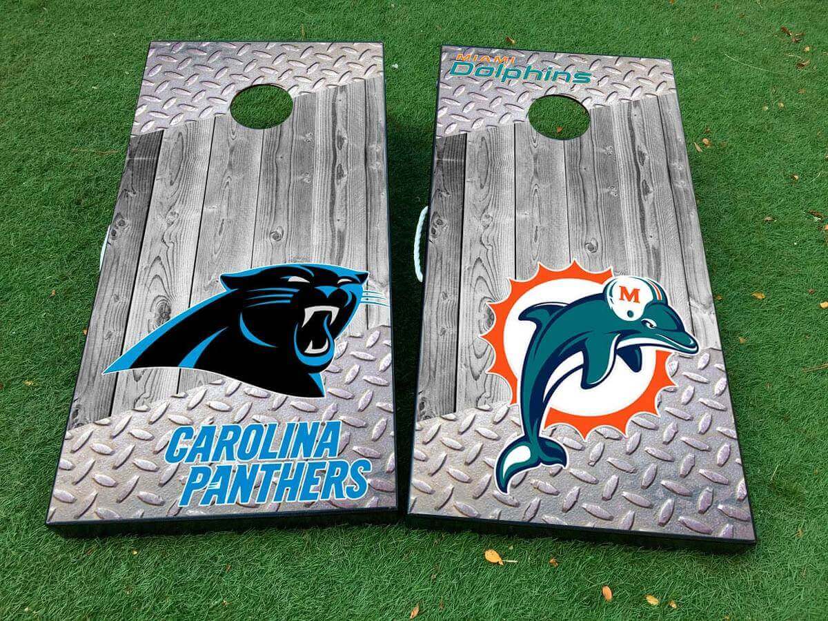 Set di adesivi in vinile per personalizzare tavola Cornhole con logo NFL personalizzato