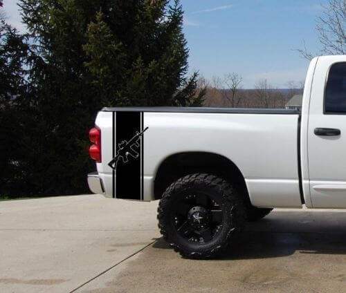 Set di Adesivi Strisce per Cassone Pickup AR15 (2) Chevy Dodge Nissan Toyota Musclecar GMC 2