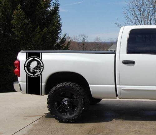 Adesivo Striscia per Cassone Metal Mulisha 2 Per Chevy Dodge Nissan Toyota Musclecar GMC Truck