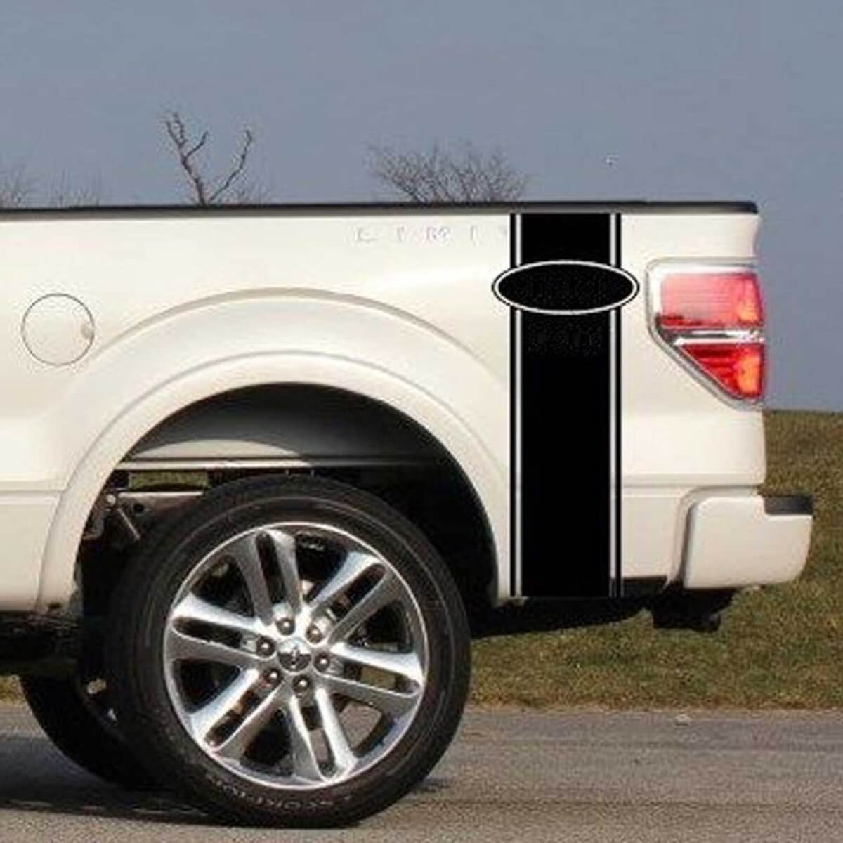Kit Adesivo in Vinile a Striscia Dritta per Parte Posteriore Laterale per Muscle Car F-350 Super Duty