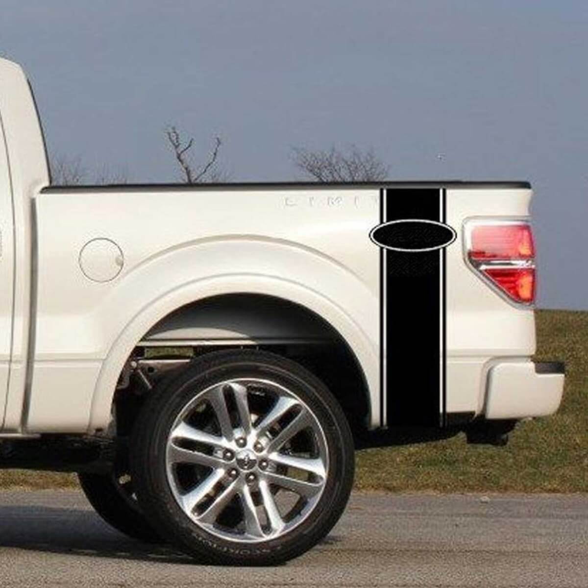 Kit di decalcomanie in vinile a striscia dritta per fianco posteriore per Muscle Car F-250 Super Duty