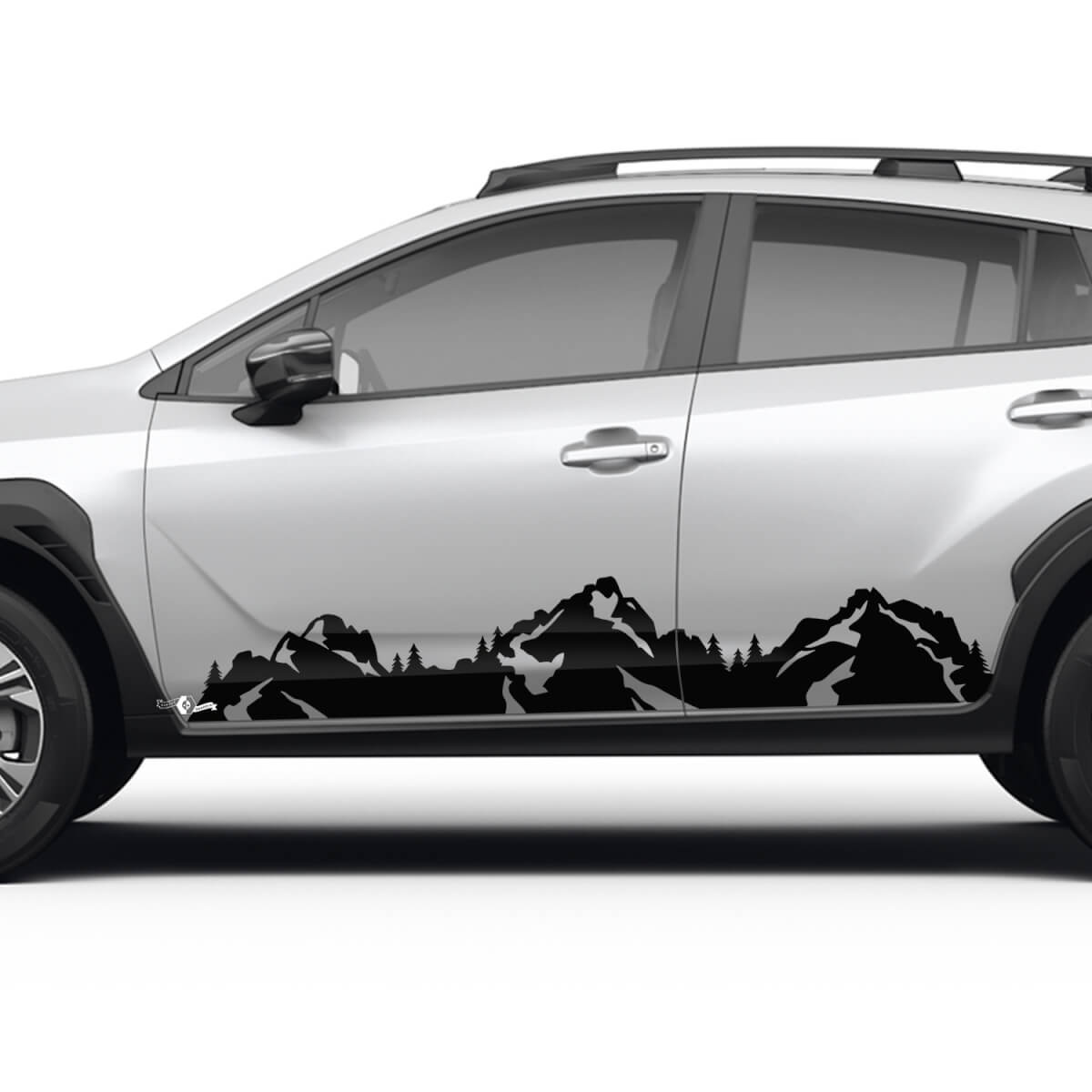 Rally Racing Side Rocker Panel Mountains Graphics Decals Universal Adesils Fit Suba Crosstrek

