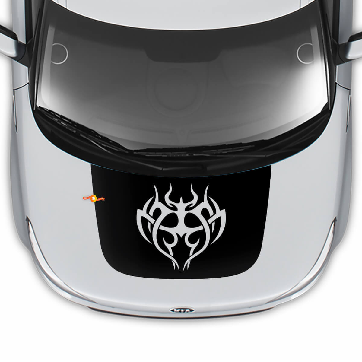 Hood Tribal Decal Wrap Decals Adesile per Kia Soul
