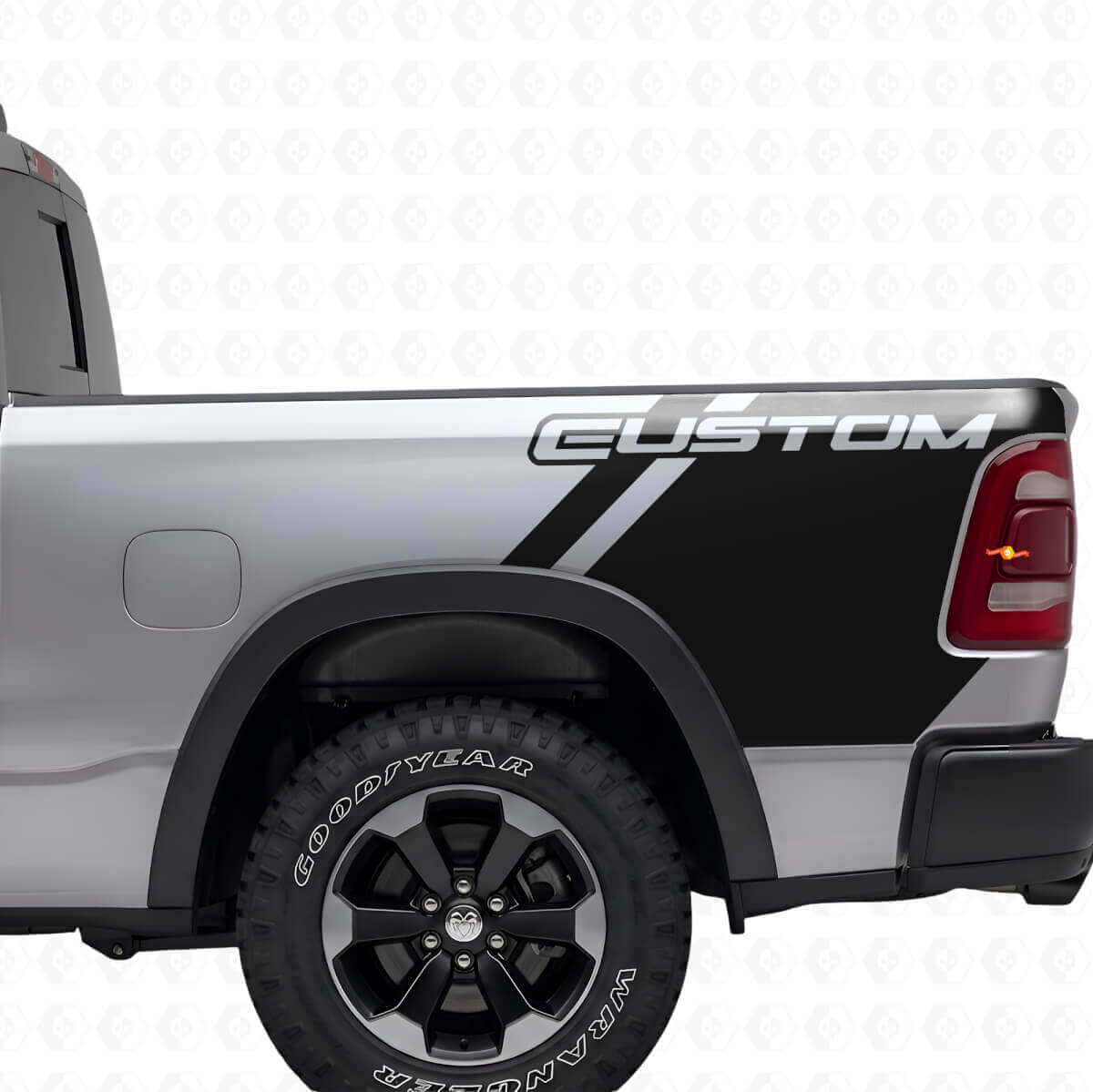 Kit di Adesivi in Vinile con Lettere Personalizzate per il Pianale del Dodge Ram Truck