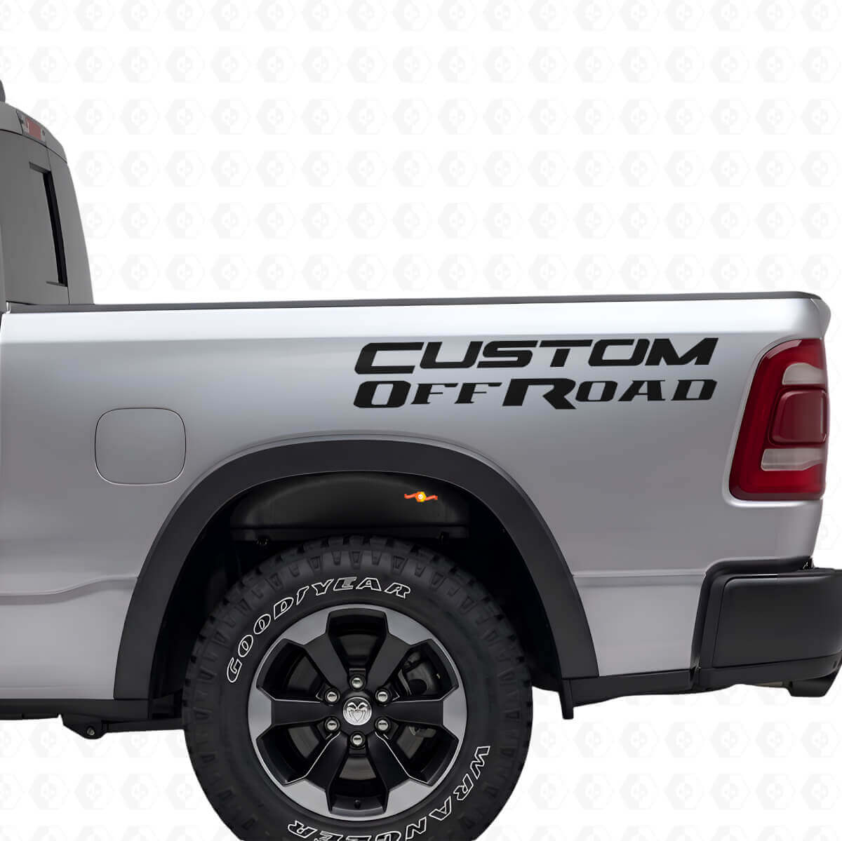 Kit di Adesivi in Vinile Personalizzati per Fianchi Cassone Off Road per Dodge Ram