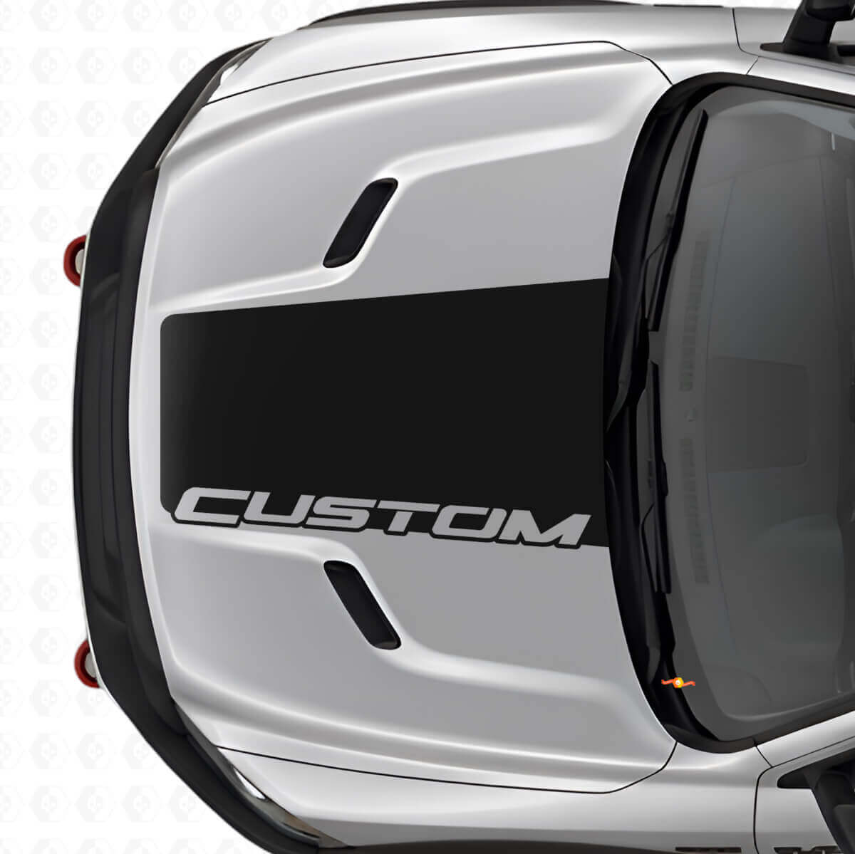 Striscia Adesiva Personalizzata Larga per Cofano per Dodge Ram 2015–2017
