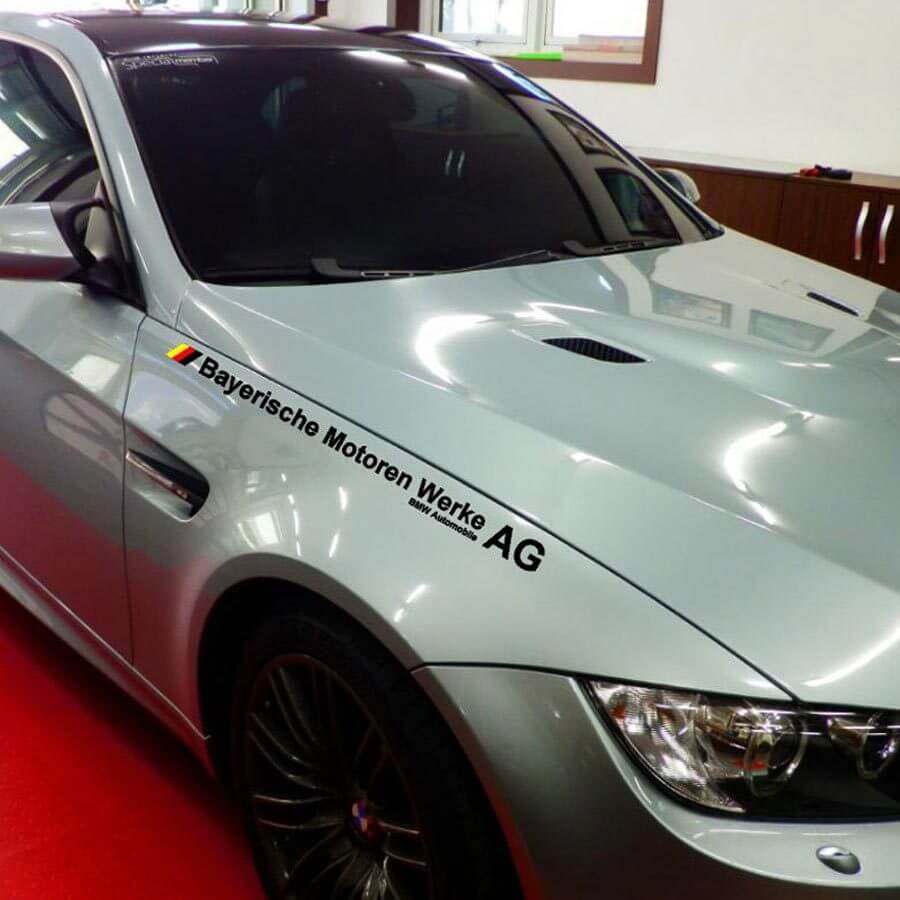 Adesivo in Vinile Stile Tedesco Bayerische Motoren Werke AG per BMW