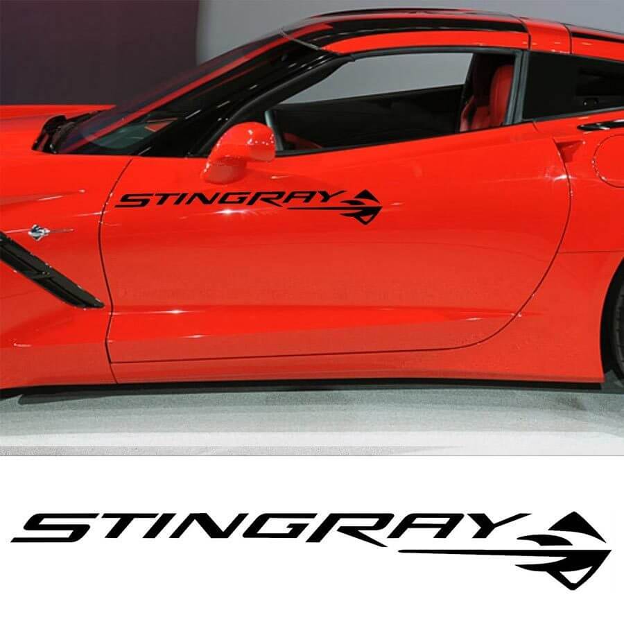 Set di Adesivi in Vinile per Porta Laterale Stingray per Chevrolet Corvette
