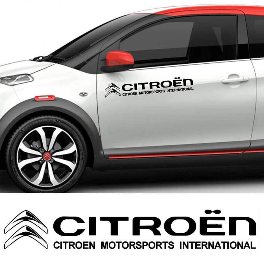 Set di Adesivi Laterali Internazionali per Motorsport Citroen per Citroen
