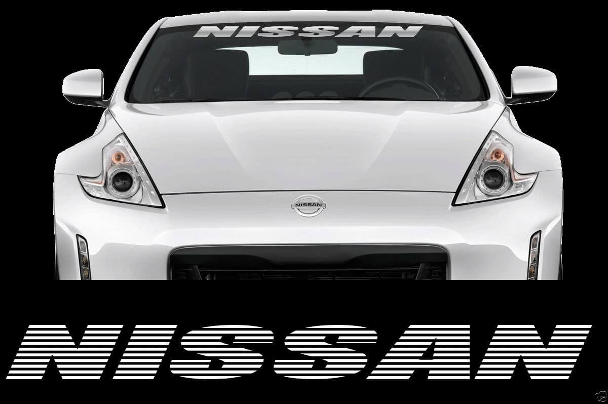 Adesivo in Vinile a Striscia Tipo Strobo per Parabrezza per Auto Nissan