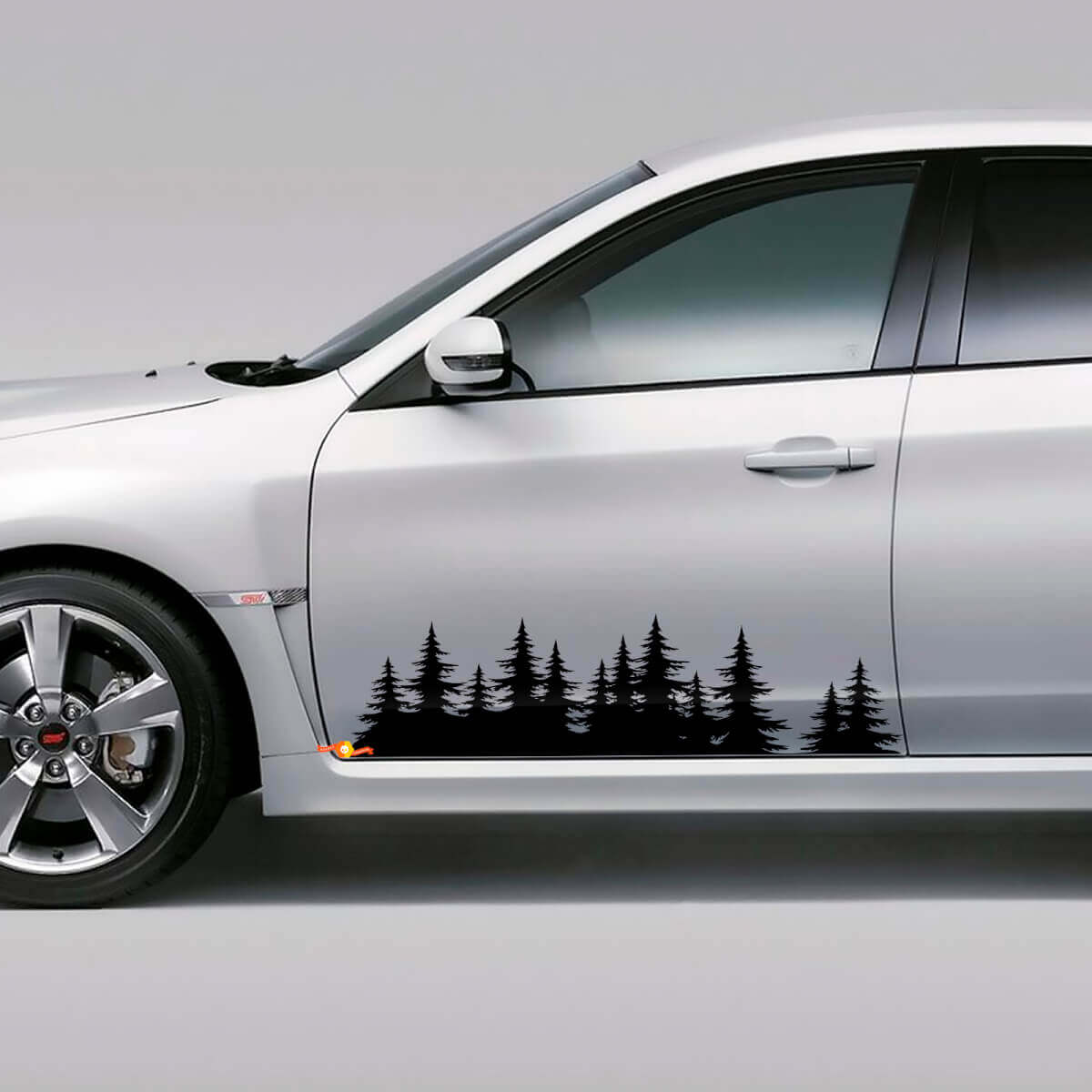 Set di Adesivi in Vinile per Porta Laterale Forest per Subaru WRX STI e Forester