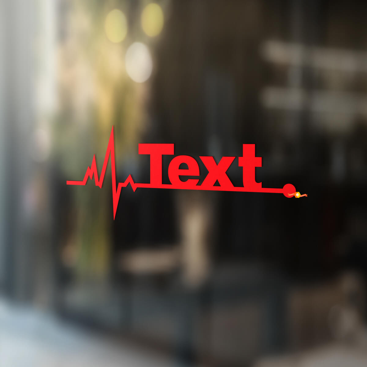 Adesivi in vinile con scritta stile battito cardiaco per finestra, grafica per Jeep Wrangler