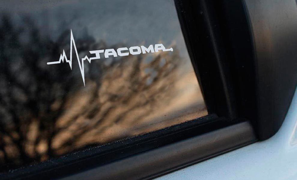 Toyota Tacoma è nella mia grafica per adesivi per finestra del sangue